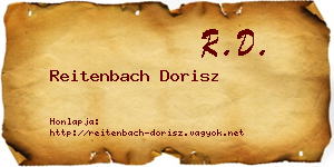 Reitenbach Dorisz névjegykártya